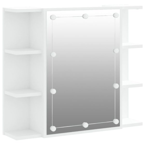Mirror Cabinet with LED 70×16.5×60 cm