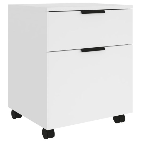 Mobile File Cabinet with Wheels 45x38x54 cm Engineered Wood