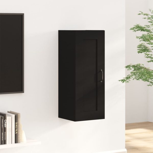 Hanging Cabinet Black 35x34x90 cm Engineered Wood
