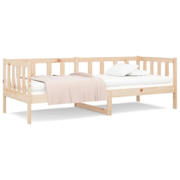 Painesville Day Bed 92×187 cm Single Bed Size Solid Wood Pine