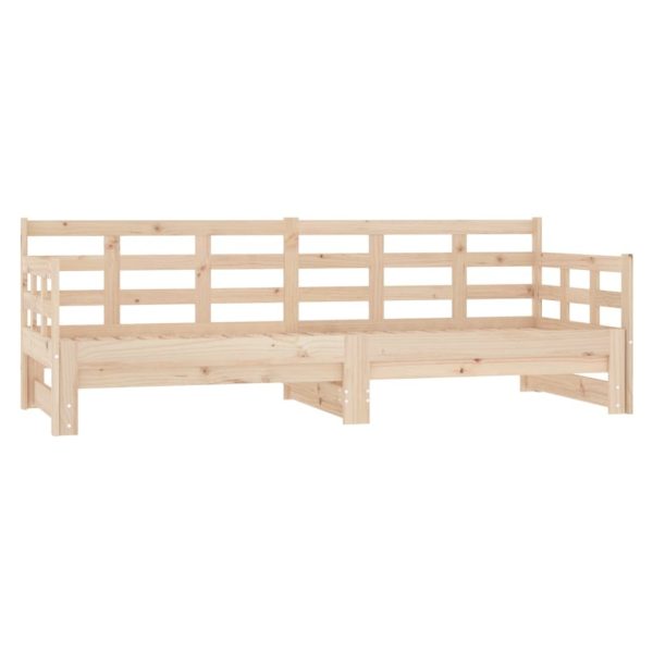 Havelock Pull-out Day Bed Solid Wood Pine 2x(92×187) cm