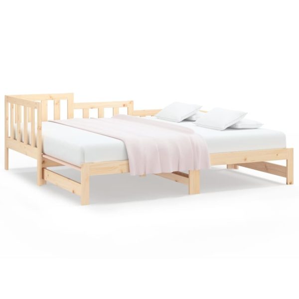 Buckhurst Pull-out Day Bed 2x(90×190) cm Solid Wood Pine
