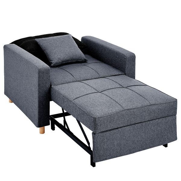 Suri 3-in-1 Convertible Lounge Chair Bed by Sarantino