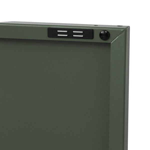 Base Metal Locker Storage Shelf Organizer Cabinet Buffet Sideboard Green