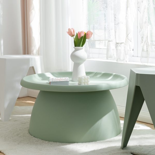 Coffee Table Mushroom Nordic Round Large Side Table 70CM Green