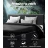 Neo Bed Frame Fabric – Charcoal Queen