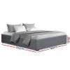 Double Full Size Gas Lift Bed Frame Base With Storage Platform Fabric
