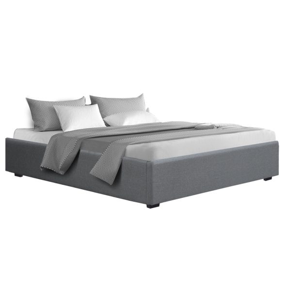 Waroonee Storage Gas Lift Bed Frame without Headboard Fabric