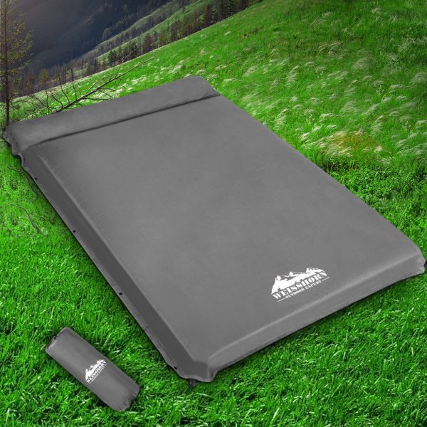 Double Size Self Inflating Mattress – Grey