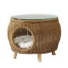 Gardeon Side Table Coffee Pet Bed Wicker Indoor Outdoor Furniture Patio Desk