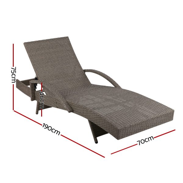 Outdoor Sun Lounge – Grey
