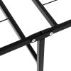 Foldable King Single Metal Bed Frame – Black