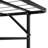 Foldable King Single Metal Bed Frame – Black