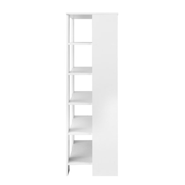 6-Tier Shoe Rack Cabinet – White