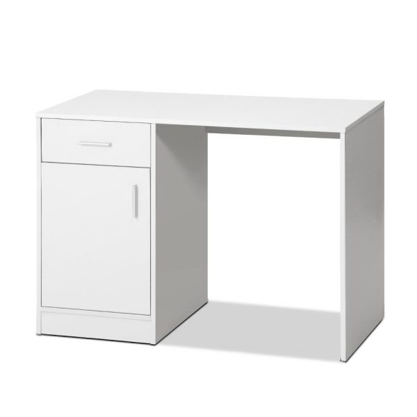 Computer Desk Drawer Cabinet White 100CM