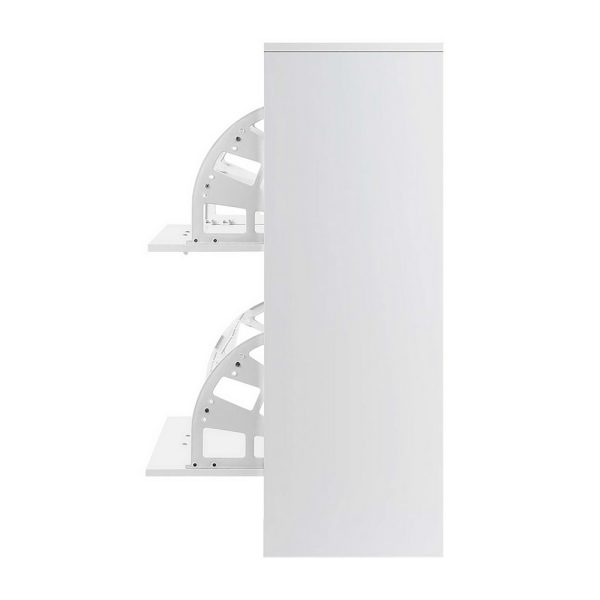 2 Door Shoe Cabinet – White