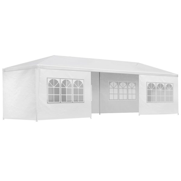 Gazebo 3×9 Outdoor Marquee Gazebos Wedding Party Camping Tent 8 Wall Panels