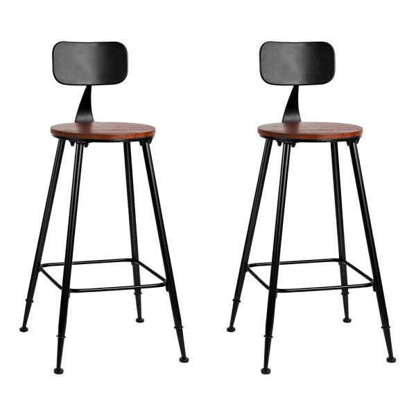Vintage Industrial Bar Stool Retro Barstools Dining Chairs Kitchen