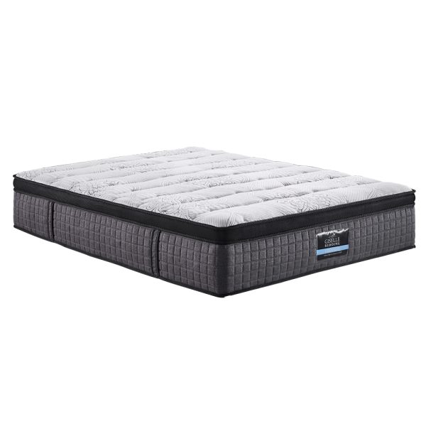 Beach QUEEN Bed Mattress 9 Zone Pocket Spring Latex Foam Medium Firm 34cm