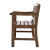 Wooden Garden Bench 2 Seat Patio Furniture Timber Outdoor Lounge Chair Natural