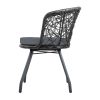 Outdoor Patio Chair and Table – Black