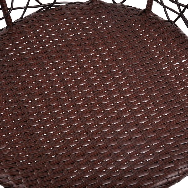 Outdoor Patio Chair and Table – Brown