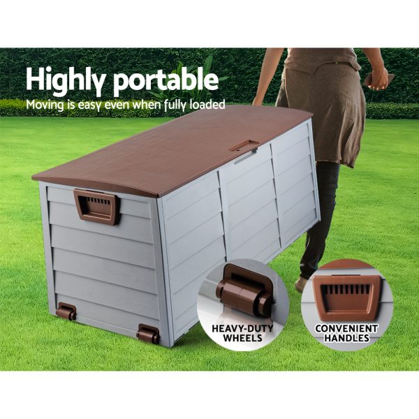 290L Outdoor Storage Box – Brown
