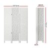 Artiss Clover Room Divider Screen Privacy Wood Dividers Stand 3 Panel White