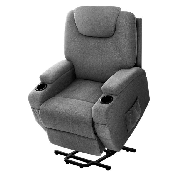 Electric Recliner Lift Chair Massage Armchair Heating PU Leather