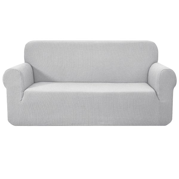 High Stretch Sofa Cover Couch Lounge Protector Slipcovers 3 Seater Grey