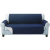Sofa Cover Quilted Couch Covers Lounge Protector Slipcovers 3 Seater Navy