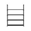 Artiss Shoe Rack Stackable Shelves 4 Tiers 55cm Shoes Storage Stand Black