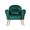 Armchair Lounge Chair Accent Armchairs Chairs Sofa Green Cushion Velvet