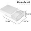 Under Desk Drawer Slide-out Large Office Organizers and Storage Drawers – Small Clear