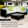 LONDON RATTAN 1pc Coffee Table Outdoor Wicker Sofa Furniture Lounge Garden