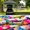 Red Track 3x3m Folding Gazebo Shade Outdoor Pop-Up Black Foldable Marquee