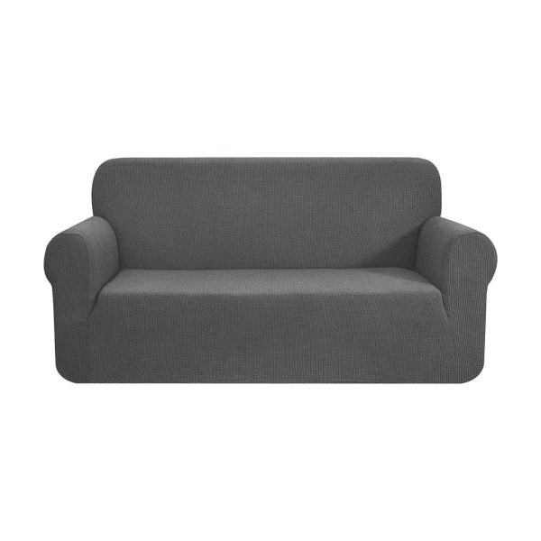 GOMINIMO Polyester Jacquard Sofa Cover 3 Seater (Grey) HM-SF-102-RD