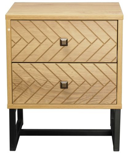 Rutherford Malaga 2 Drawer Bedside Table