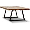 Begonia Coffee Table 130cm Live Edge Solid Mango Wood Unique Furniture – Natural