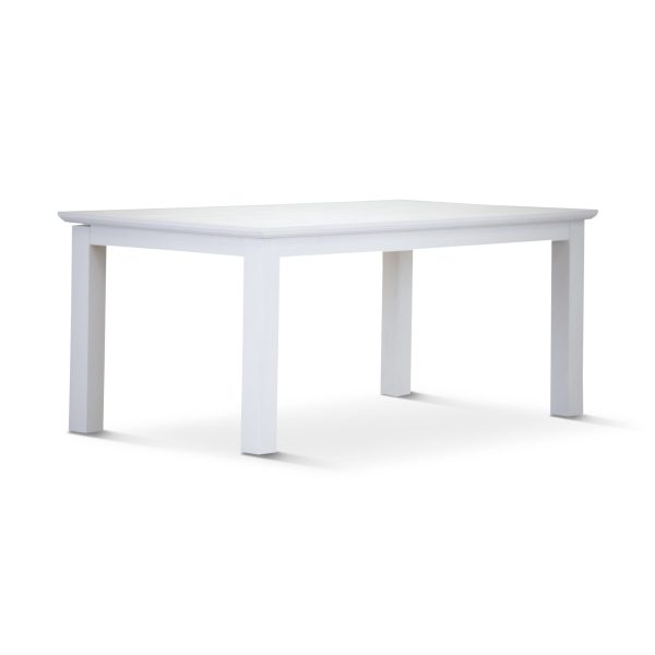 Laelia 7pc Dining Set 180cm Table 6 Chair Acacia Wood Coastal Furniture – White