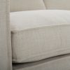 Plushy 3 Seater Sofa Fabric Uplholstered Lounge Couch – Stone
