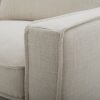 Plushy 3 Seater Sofa Fabric Uplholstered Lounge Couch – Stone