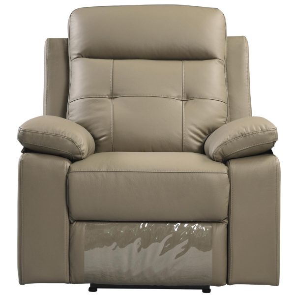 Epping 1 Seater Electric Recliner Sofa Genuine Leather Home Theater Lounge