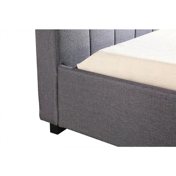 Clare King Single Fabric Deluxe Bed Frame