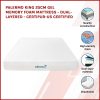 King 25cm Gel Memory Foam Mattress – Dual-Layered – CertiPUR-US Certified