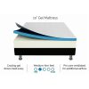 King 25cm Gel Memory Foam Mattress – Dual-Layered – CertiPUR-US Certified