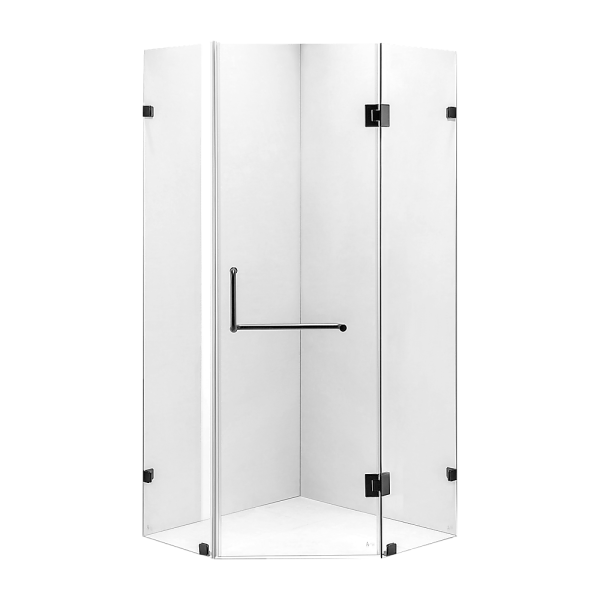 1000 x 1000mm Frameless 10mm Glass Shower Screen By Della Francesca