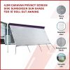 4.3m Caravan Privacy Screen Side Sunscreen Sun Shade for 15′ Roll Out Awning