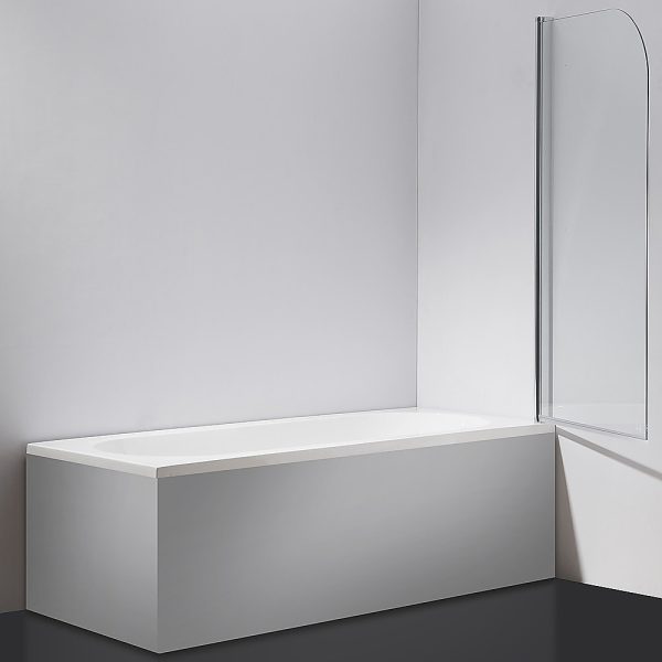 180° Pivot Door 6mm Safety Glass Bath Shower Screen 800x1400mm By Della Francesca
