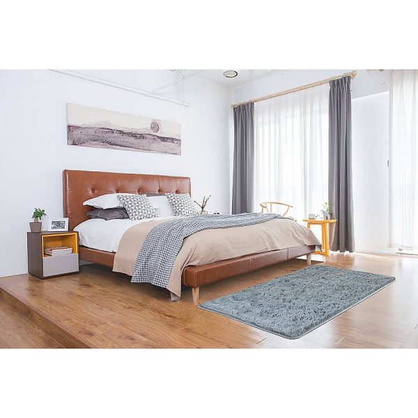 200x140cm Floor Rugs Large Shaggy Rug Area Carpet Bedroom Living Room Mat – Grey